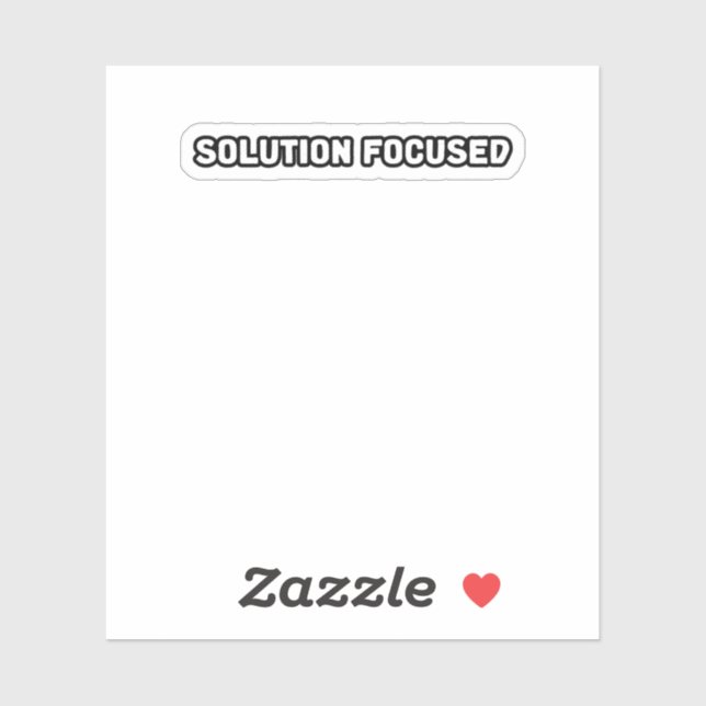 Solution Focused Problem Solver Efficiency Progres Sticker (Sheet)