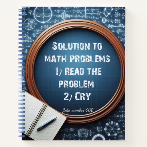 Solution for math problems Spiral Notebook