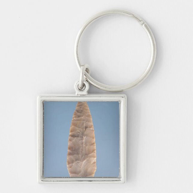 Solutrean 'laurel leaf' blade, found at Volgu, Keychain (Front)
