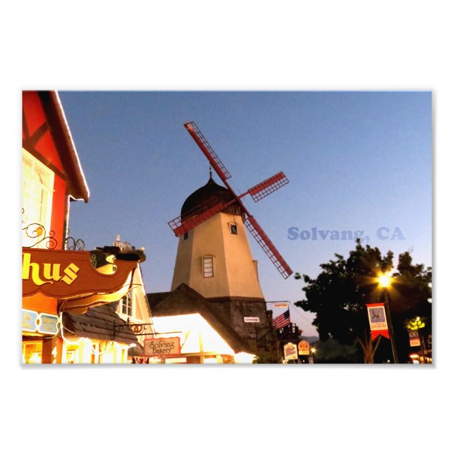 Solvang California Photo Print (Front)