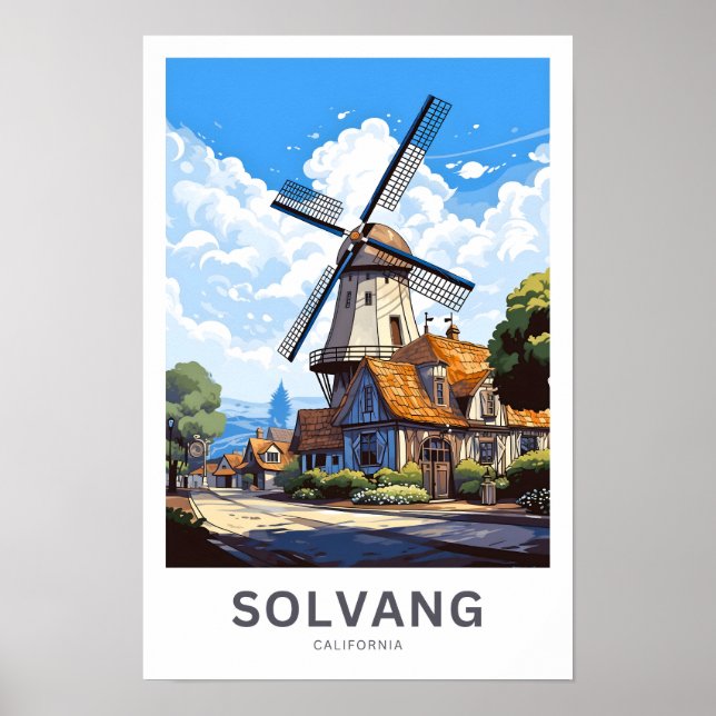 Solvang California Travel Print (Front)