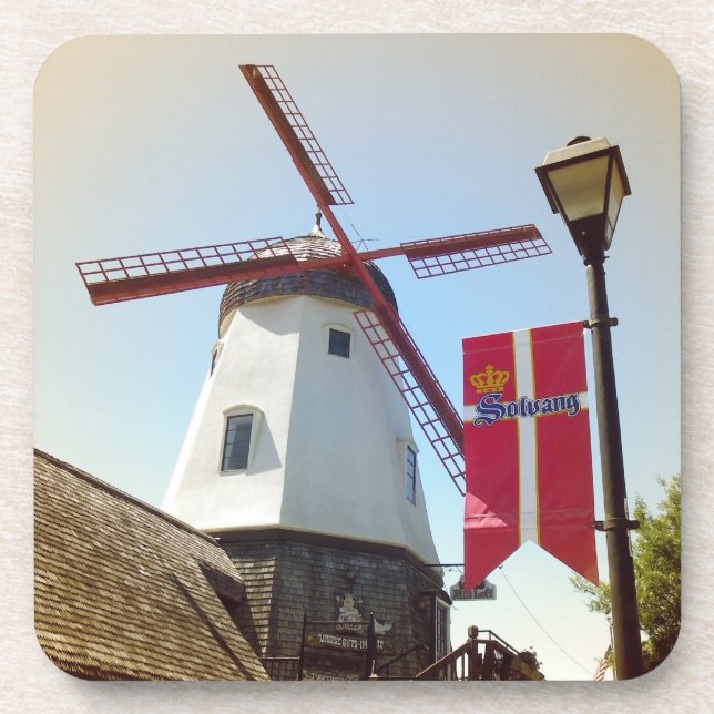 Solvang Cork Coasters! Beverage Coaster (Front)