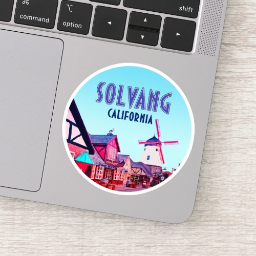 Solvang Danish Downtown California Vintage Sticker