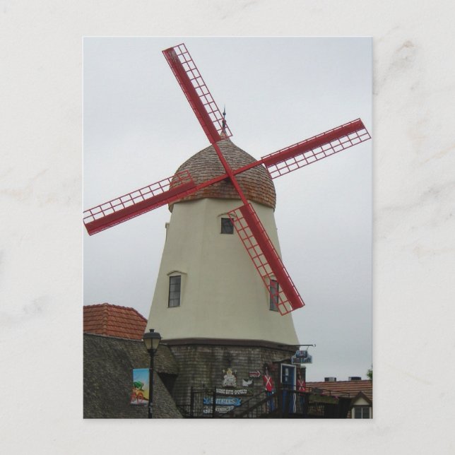 Solvang Windmill Postcard (Front)