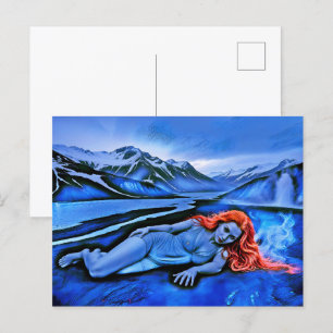 “Sólvátra” - Flame Beneath Ice Holiday Postcard