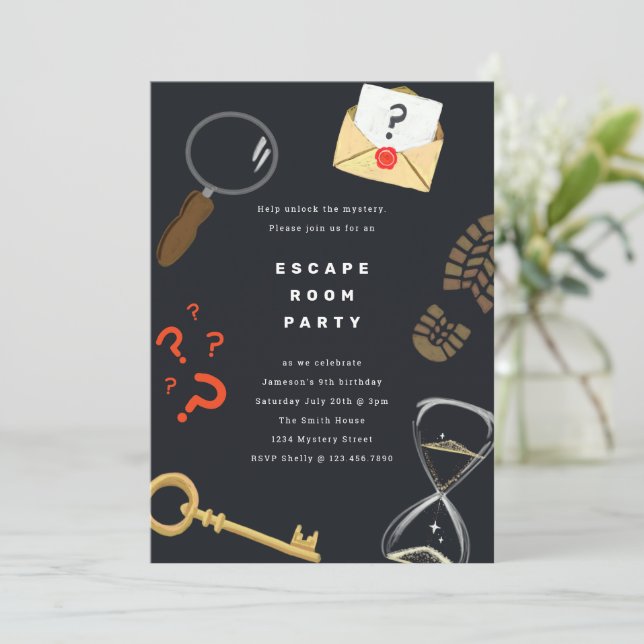 Detective Party Backdrop Banner - Top Secret Spy Theme Party Decorations