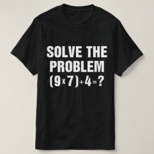 Solve The Problem 67 Meme Math Teacher Gen Alpha T-Shirt