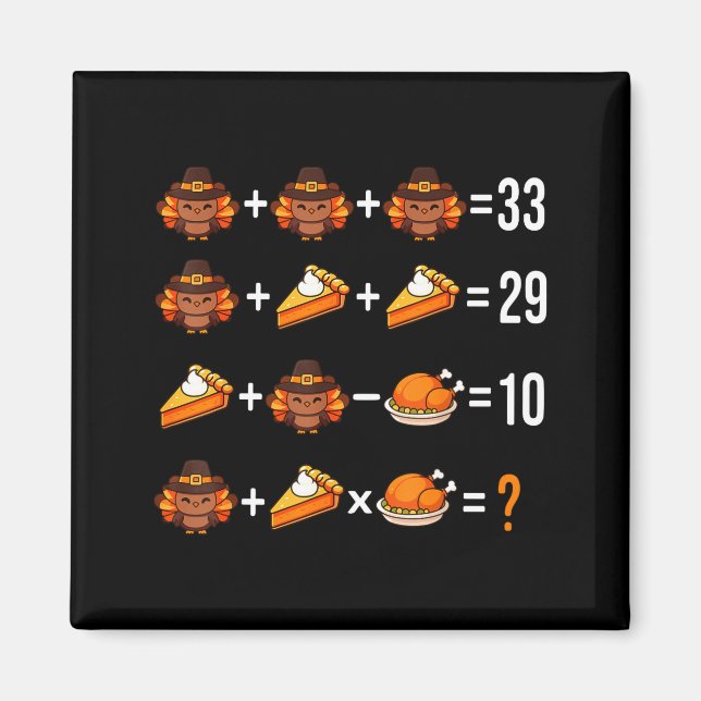 Solve The Problem Funny 67 Meme Brainrot Math Teac Magnet (Front)