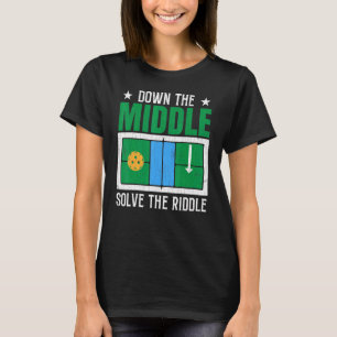 Solve The Riddle  Pickleball Player Paddle Graphic T-Shirt