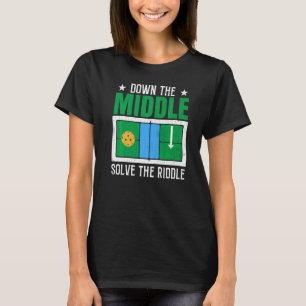 Solve The Riddle Pickleball Player Paddle Graphic T-Shirt