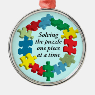 Solving the Puzzle...Blue Ornament