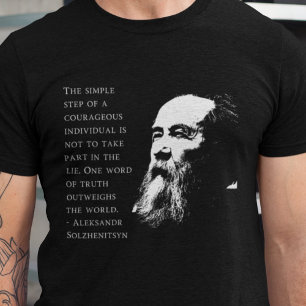 Solzhenitsyn Orthodox Christian Faith Quote T-Shirt