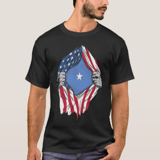 Somali Blood Inside Me Somalia Flag T-Shirt