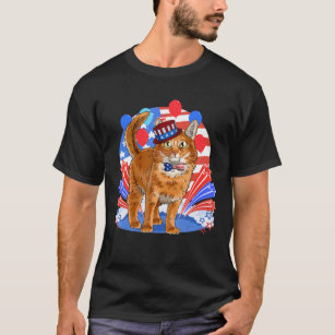 4th of july cat shirt