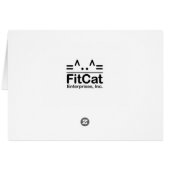 Somali Cat Close Up Card (Back Horizontal)