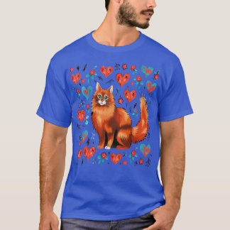 Somali Cat Valentine Day T-Shirt