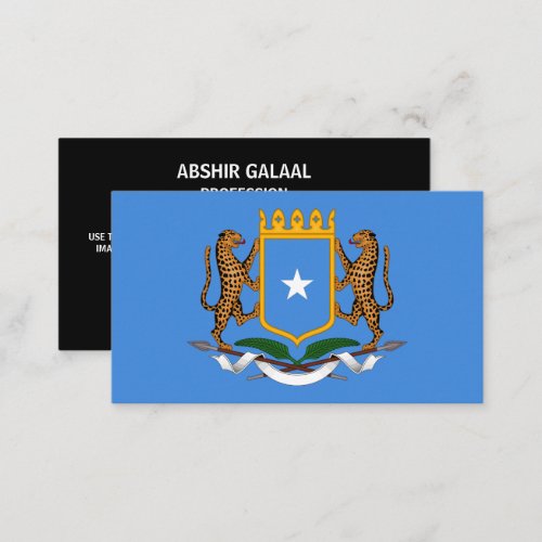 Somali Flag  Coat of Arms Flag of Somalia Business Card