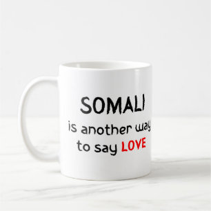 somali love coffee mug