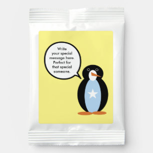 Somali Talking Ms. Penguin Personalized Hot Chocolate Drink Mix