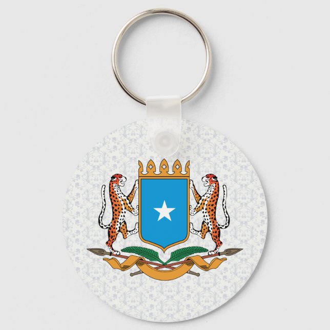Somalia Coat of Arms detail Keychain (Front)