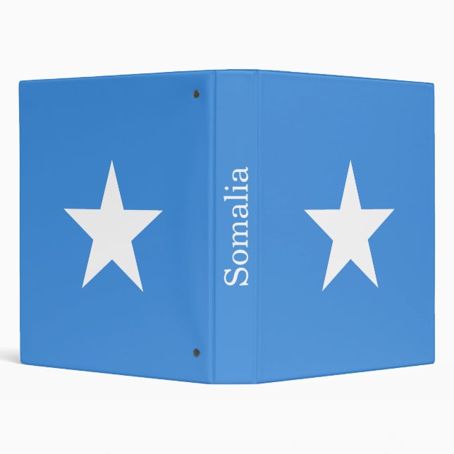 Somalia Flag 3 Ring Binder (Background)