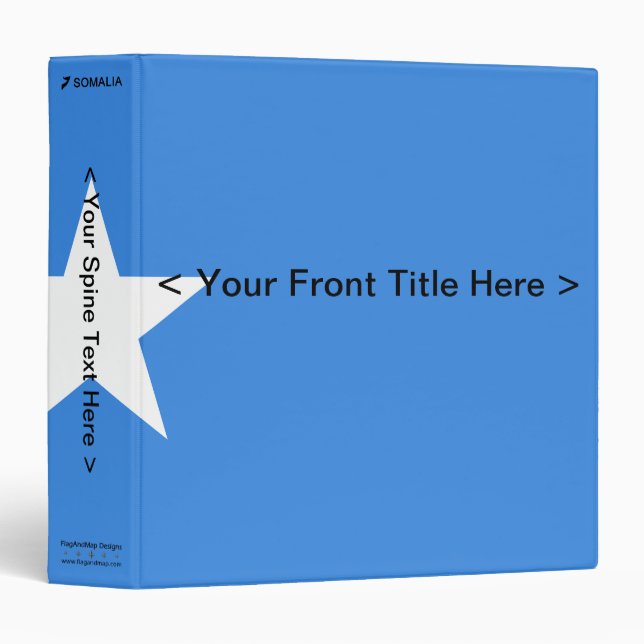 Somalia Flag Binder (Front/Spine)