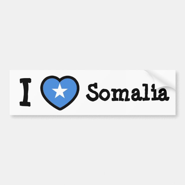Somalia Flag Bumper Sticker (Front)