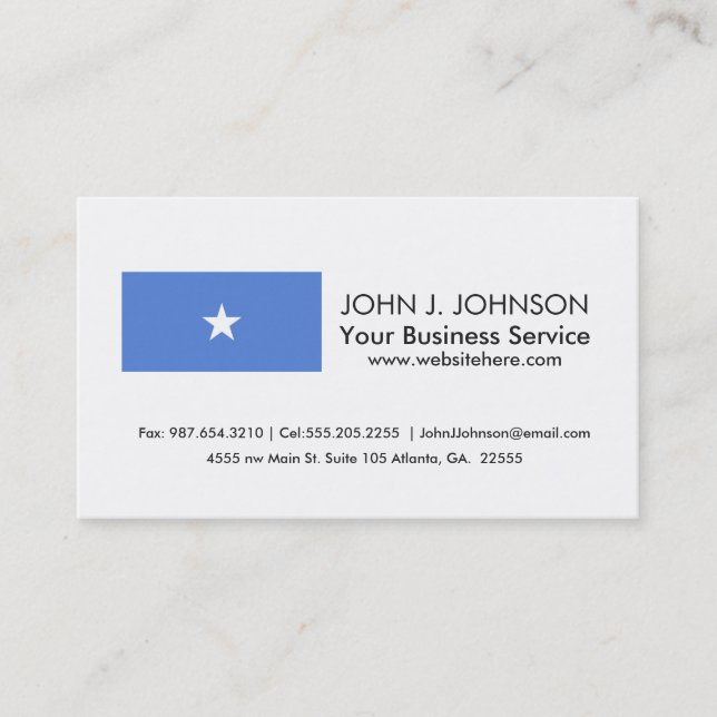 Somalia Flag Business Card (Front)