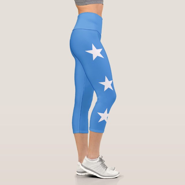 Somalia Flag Capri Leggings (Right)