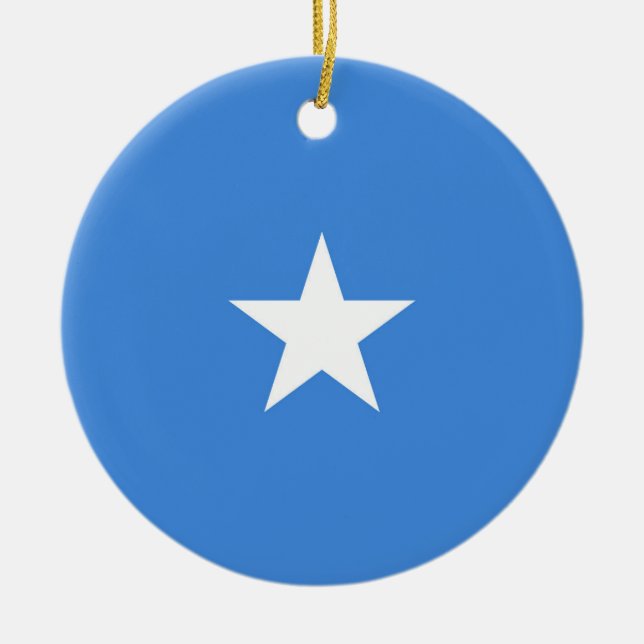 Somalia flag ceramic ornament (Front)