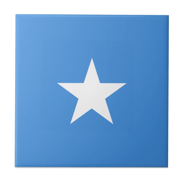 Somalia Flag Ceramic Tile (Front)