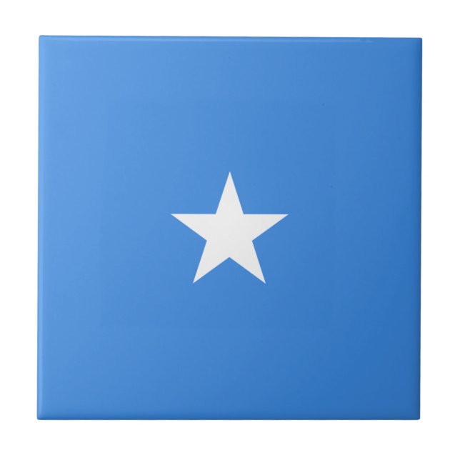 Somalia Flag Ceramic Tile (Front)