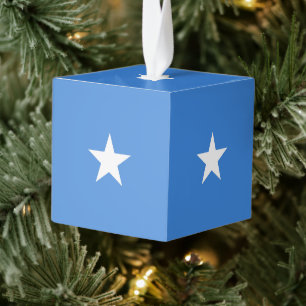 Somalia flag cube ornament