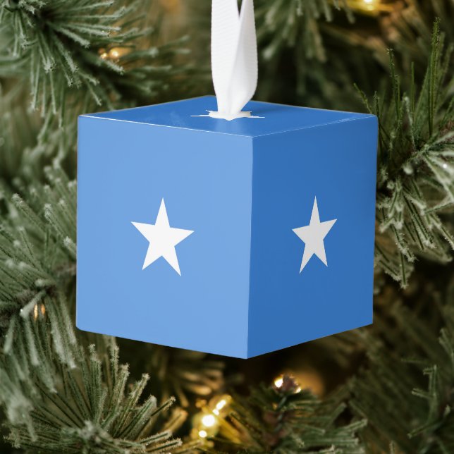 Somalia flag cube ornament (Tree)