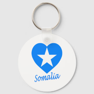 Somalia Flag Heart Keychain