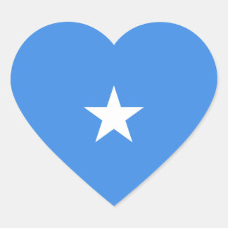 Somalia Flag Heart Sticker
