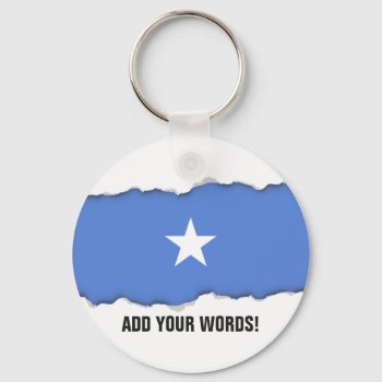 Somalia Flag Keychain by HappyPlanetShop at Zazzle