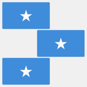 Somalia Flag Labels