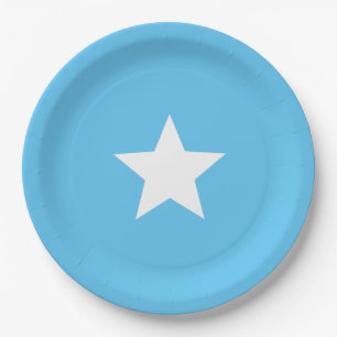 Somalia flag paper plates