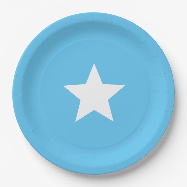 Somalia flag  paper plates (Front)