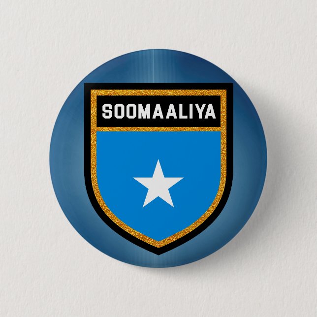 Somalia Flag Pinback Button (Front)