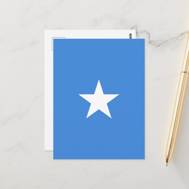 Somalia flag postcard (Front/Back In Situ)