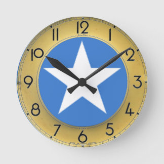 Somalia Flag Round Clock