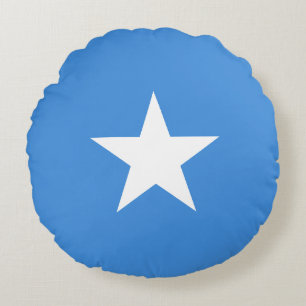 Somalia Flag Round Pillow