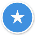 Somalia Flag Round Sticker