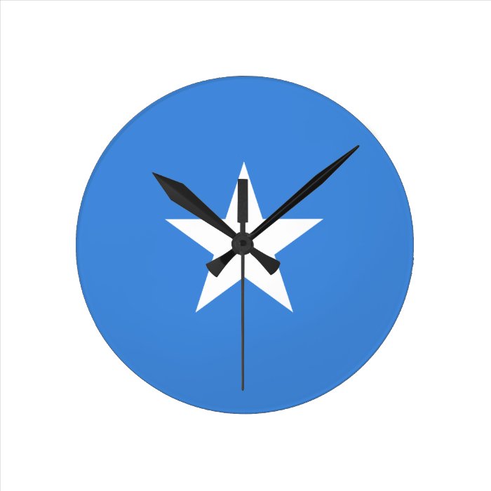 Somalia Flag Round Wallclock