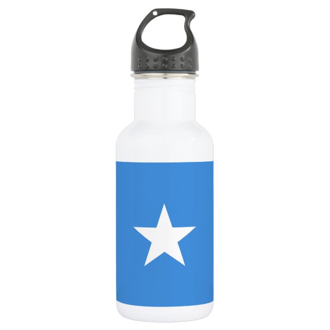 Somalia Flag Stainless Steel Water Bottle (Front)