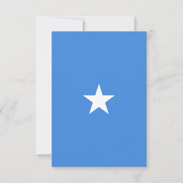 Somalia flag thank you card (Front)