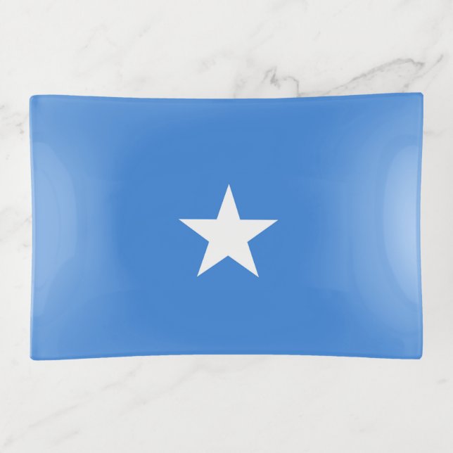 Somalia flag trinket tray (Front)