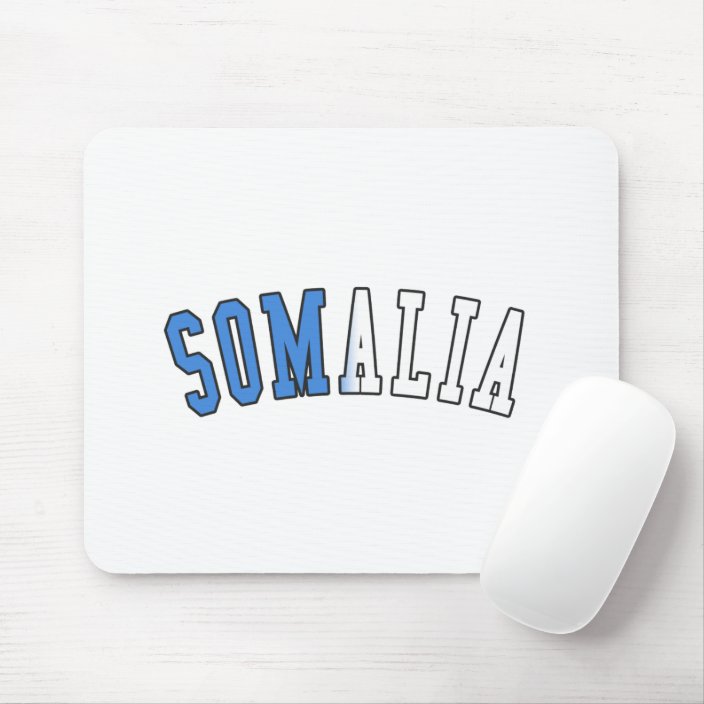 Somalia in National Flag Colors Mouse Pad